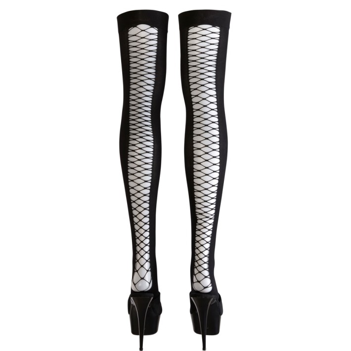 Ciorapi Decupati Sexy Stay-ups, Negru, M/l