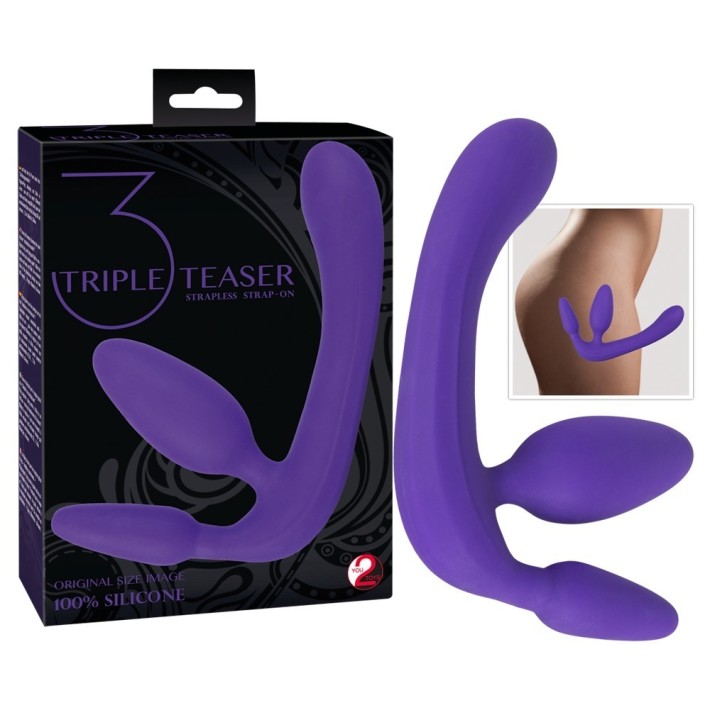 Strap-on Femei Triple Teaser (fara Ham)