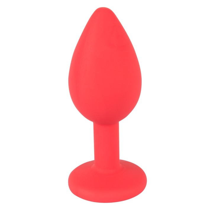 Dop Anal Colorful Joy Jewel, Rosu, 7 Cm