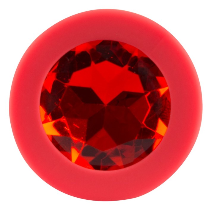 Dop Anal Colorful Joy Jewel, Rosu, 7 Cm