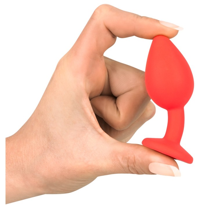 Dop Anal Colorful Joy Jewel, Rosu, 7 Cm