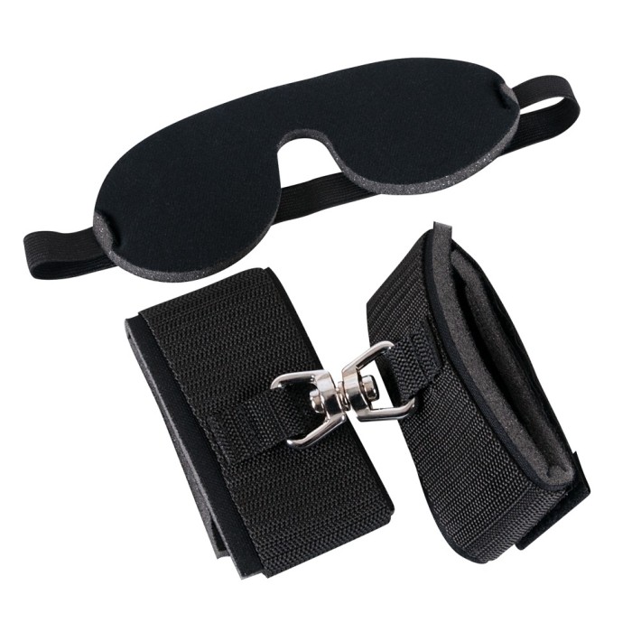Bad Kitty Wristcuffs Eyemask Ajustabil