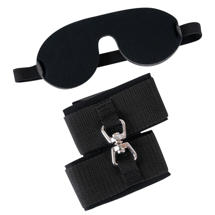 Bad Kitty Wristcuffs Eyemask Ajustabil