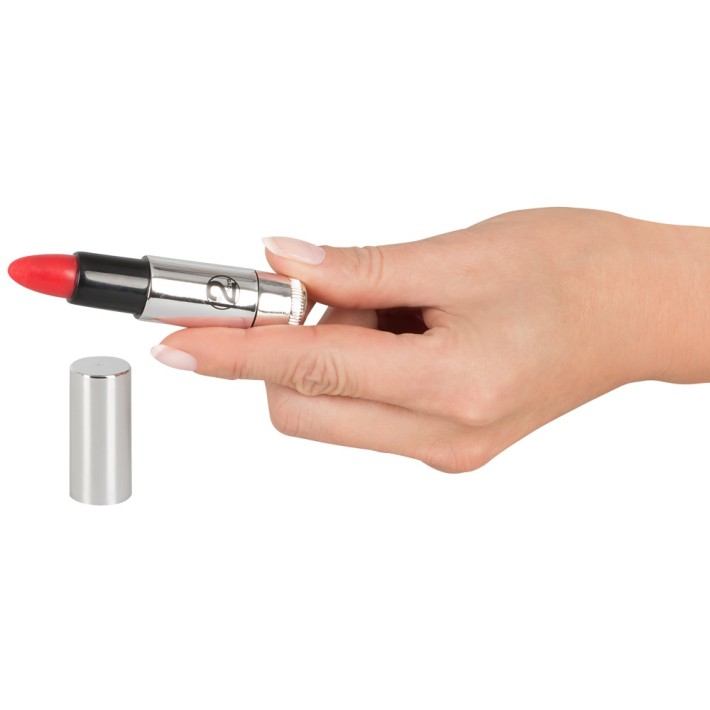 Glont Vibrator Kiss Me, Argintiu, 8.5 Cm
