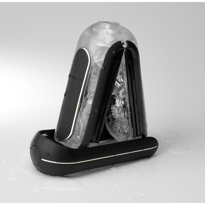 Masturbator Flip Zero Electronic Vibration, Negru