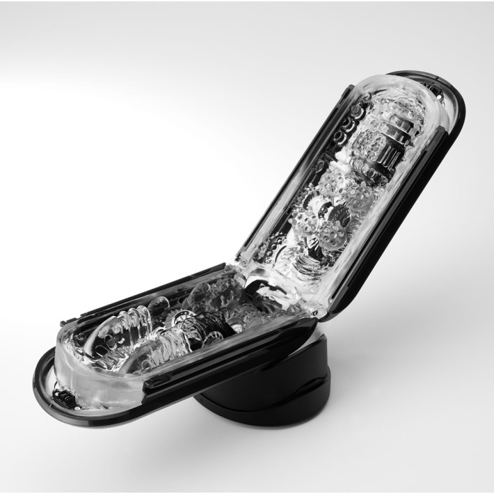 Masturbator Flip Zero Electronic Vibration, Negru