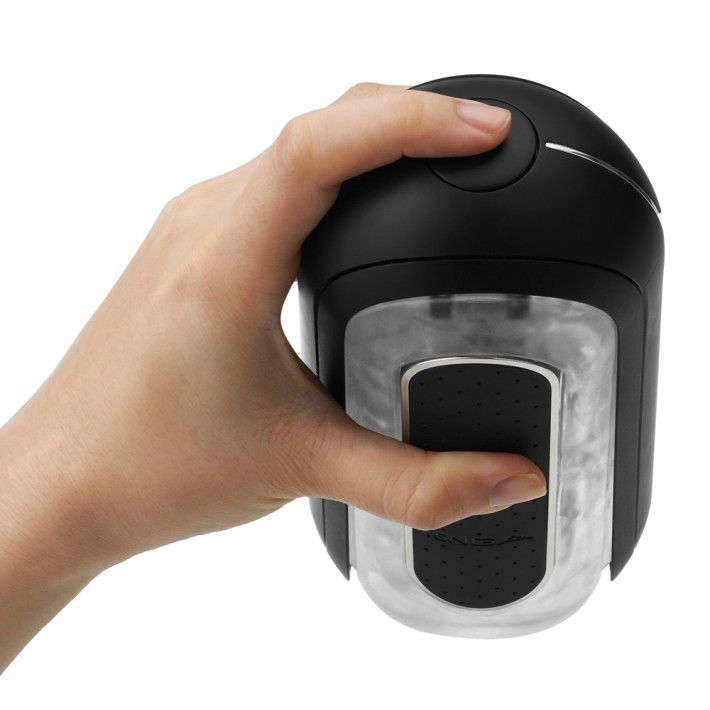 Masturbator Flip Zero Electronic Vibration, Negru