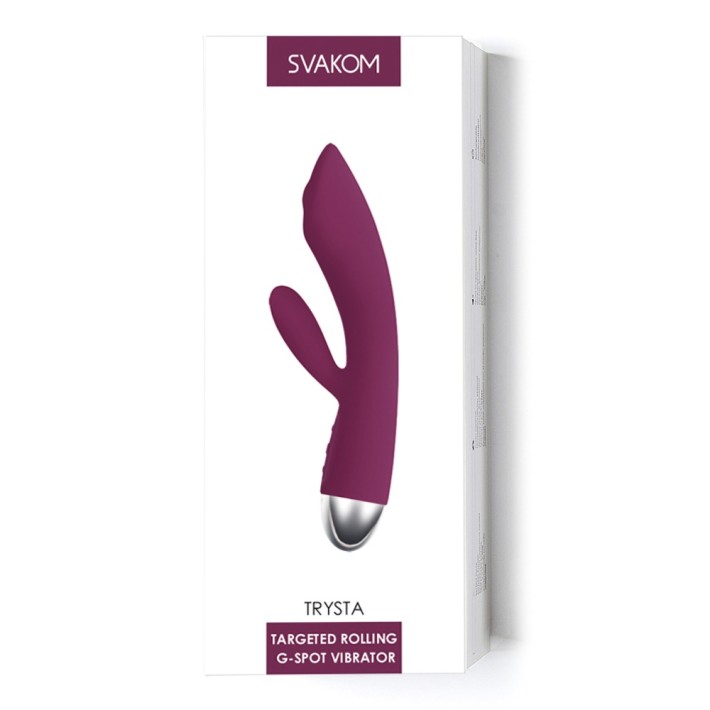 Vibrator Trysta Targeted Rolling G-spot, Violet, 18 Cm
