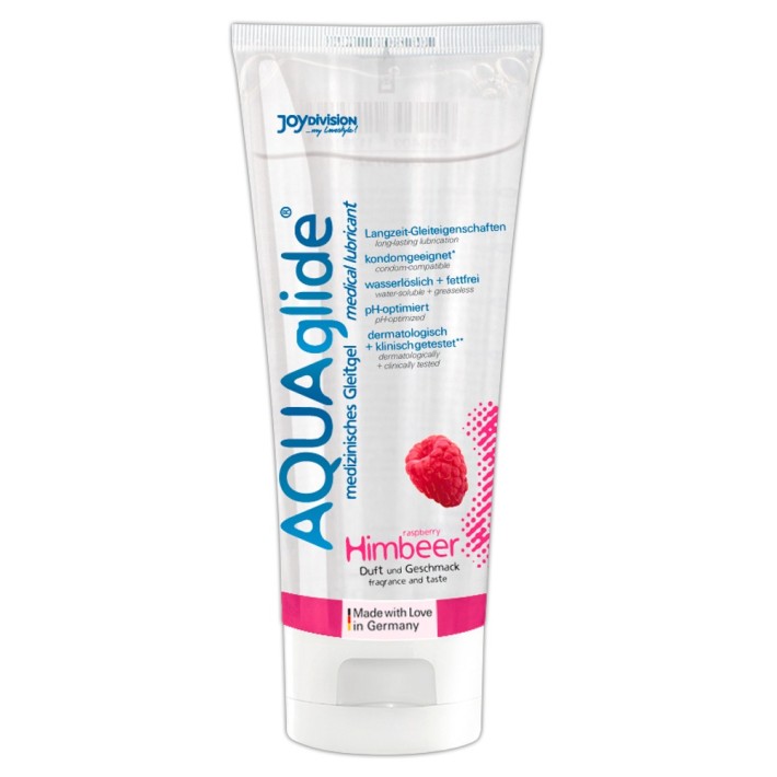 Lubrifiant Aquaglide Cu Aroma De Zmeura, 100 Ml