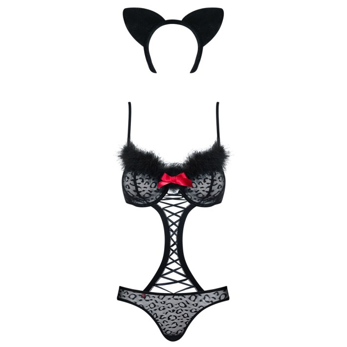 Costum Pisicuta Sexy, Negru, S/m