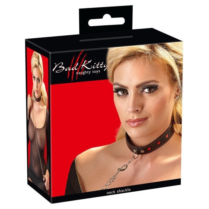 Set Lesa Si Zgarda Sexy, Negru + Rosu