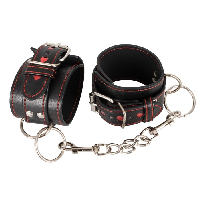 Catuse De Piele Cu Lant Metalic Bad Kitty