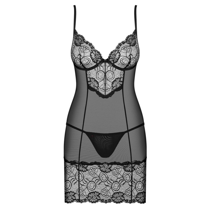 Alluria Chemise & Thong  S/m S-m