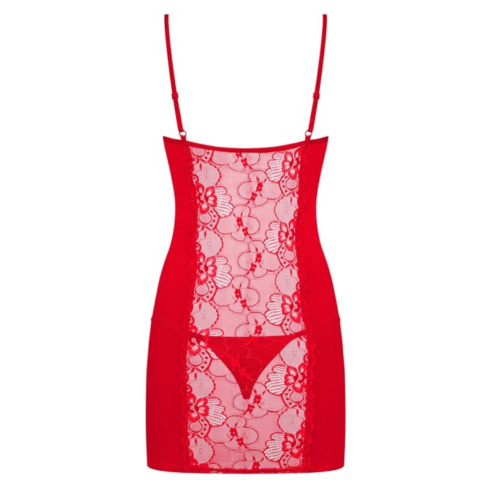 Heartina Chemise & Thong Red  S/m 2xl, L/xl, S-m