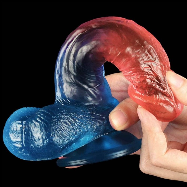 Dildo Realistic Dazzle Studs, Multicolor, 19 Cm 5