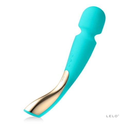 lelo, Vibrator Bagheta Smart Wand 2, Turcoaz, Large, pasiune.ro
