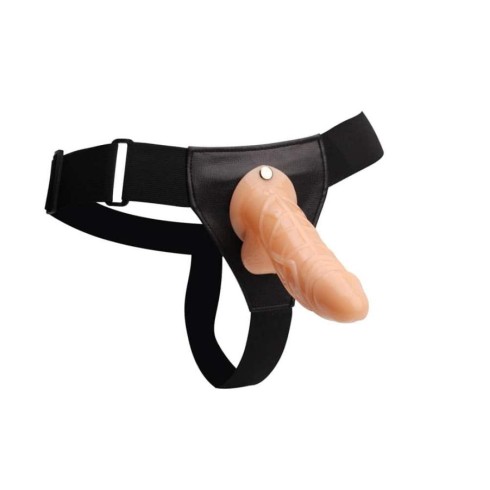 strap-on, Strap-on Hollow Cock, Natural, 19 Cm, pasiune.ro