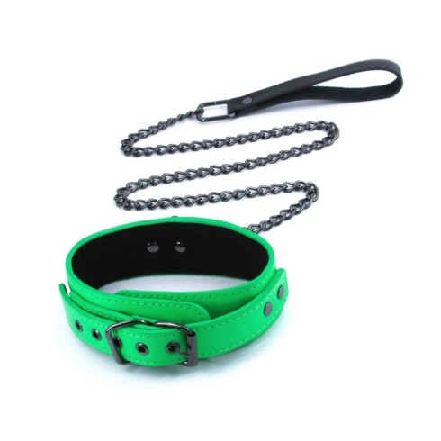 zgarda, Zgarda Cu Lesa Electra, Verde Neon, pasiune.ro