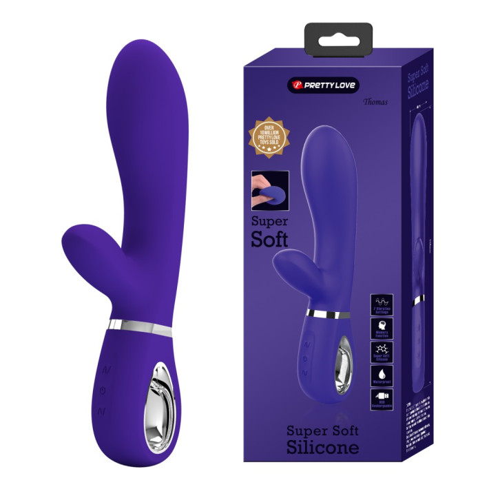 Vibrator Rabbit Thomas, Indigo, 20.5 Cm 4