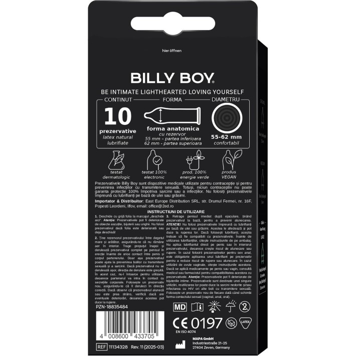 Prezervative Billy Boy Feel Intensive 10 Buc 3