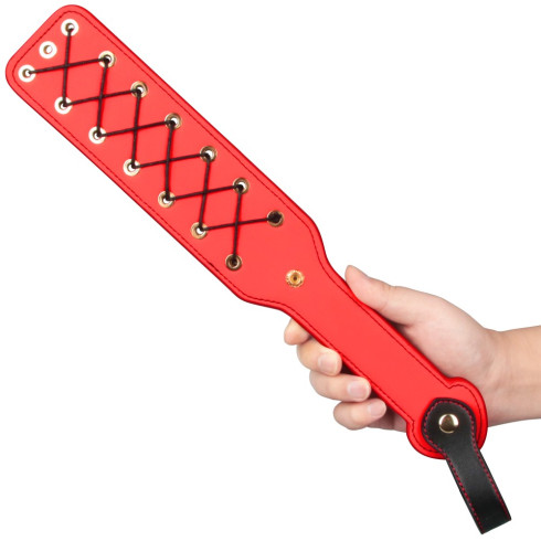 padela, Padela Rebellion Reign Rope Paddle, Rosu, 38 Cm, pasiune.ro