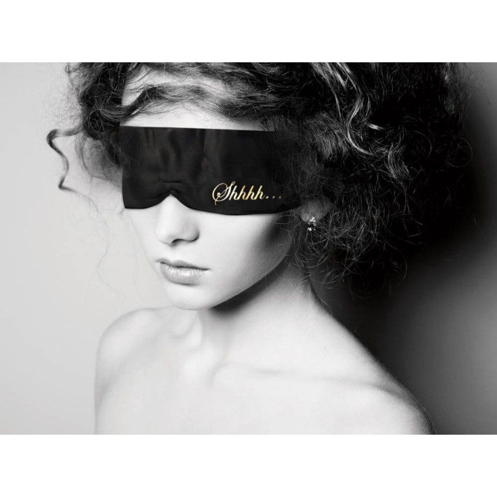 Esarfa Satin Pentru Jocuri Erotice Shhh, Negru 2