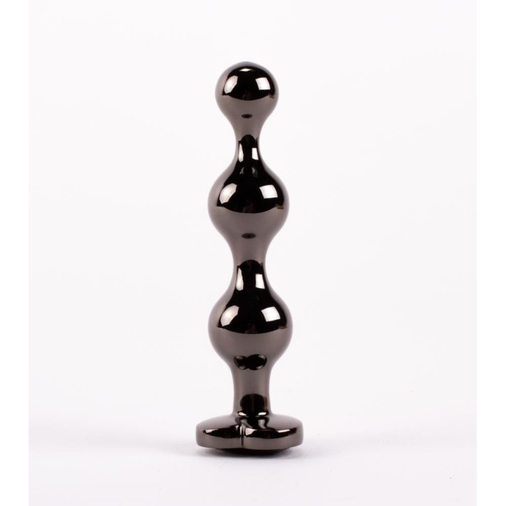 Dop Anal Cu Bijuterie Secret Shine Booty Call S Ii, Negru Metalic, 10 Cm 3