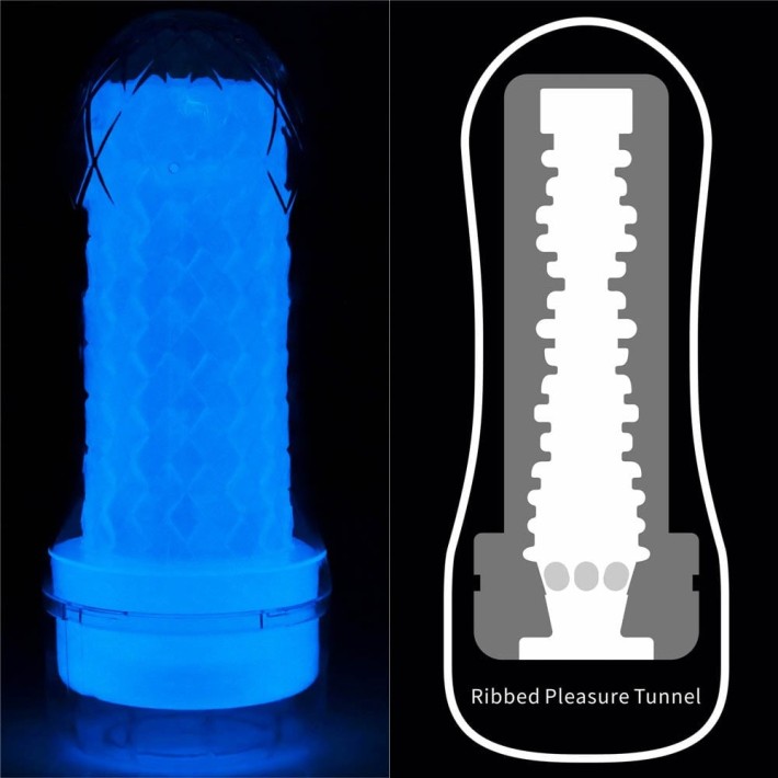 Masturbator Fosforescent Lumino Play Ribbed 2