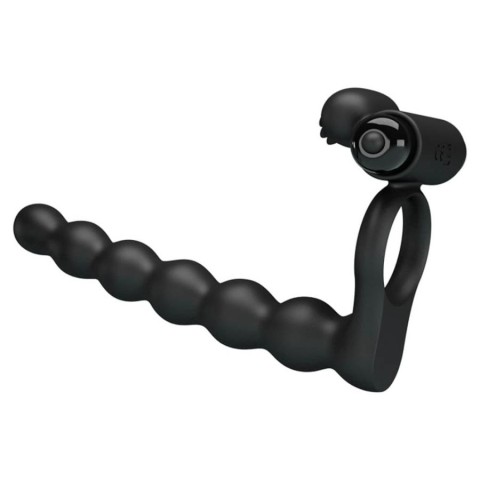 Inele penis, Inel Penis Cu Vibratii/strap-on Pentru Barbati Hercules Penis Sheath Iii, Negru, 15 Cm, pasiune.ro