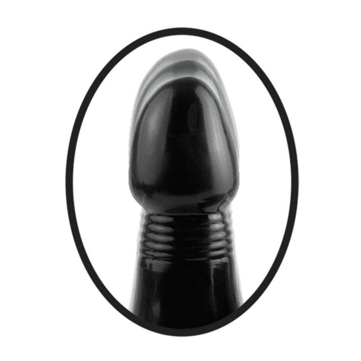 Dop Anal Cu Vibratii Ass Thruster, Negru, 14 Cm 2