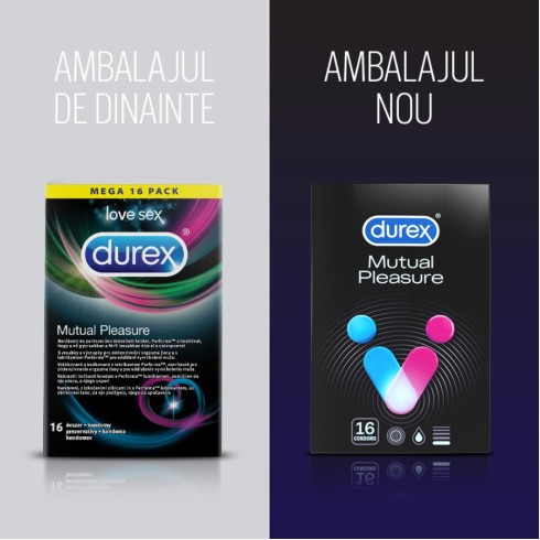 prezervative,  Prezervative Durex Mutual Pleasure 16 Bucati, pasiune.ro