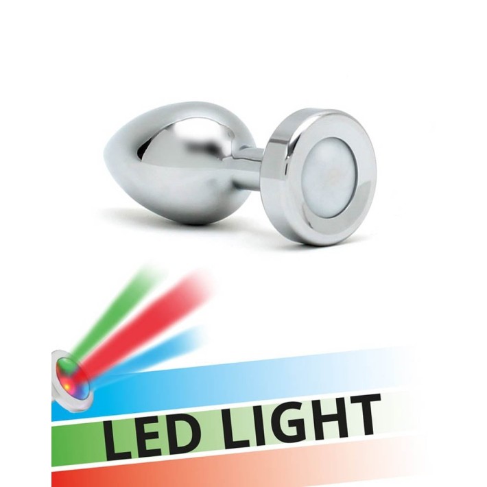 Dop Anal Cu Led Pisa, Metalic + Multicolor, 8 Cm 4