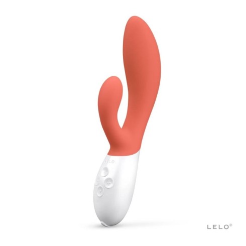 stimulator, Vibrator Rabbit Ina 3, Coral, 20 Cm, pasiune.ro