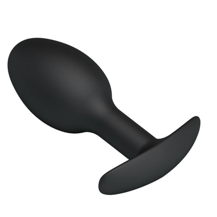 Dop Anal Heavy Balls Silicone Butt Plug 1, Negru, 8 Cm 3