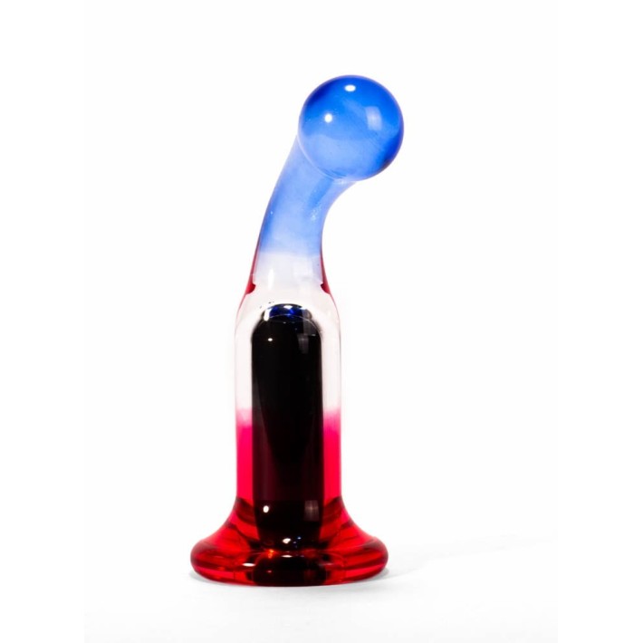 Dop Anal Cu Vibratii, Albastru + Rosu, 14 Cm 5