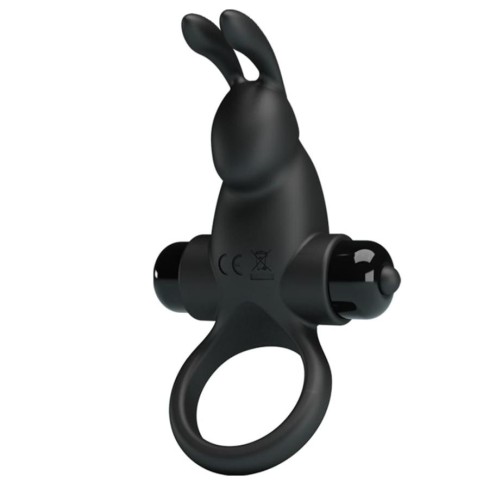 stimulator, Inel Penis Cu Vibratii 1, Negru, pasiune.ro