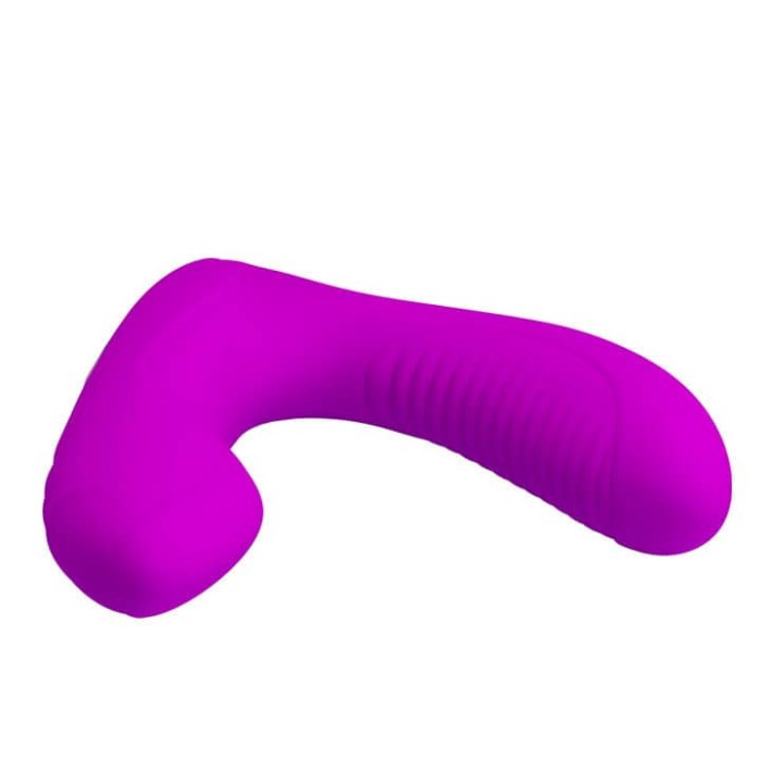 Stimulator Prostata Cu Functie Incalzire Lillian, Violet, 12 Cm 7