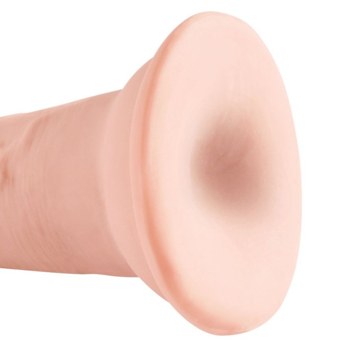 Dildo Clasic Cu Ventuza King Cock Triple Density, Natural, 12.5 Cm 5