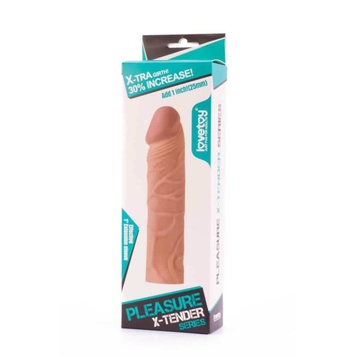 Extensie/manson Penis Pleasure X-tender, Natural, + 2.5 Cm 6