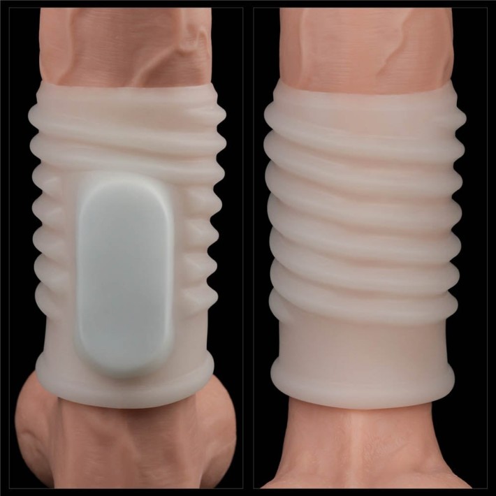 Inel / Manson Penis Cu Vibratii Vibrating Spiral Knights Ring, Alb 7