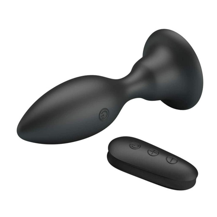 Dop Anal Cu Vibratii Mr. Play, Negru, 10 Cm 4
