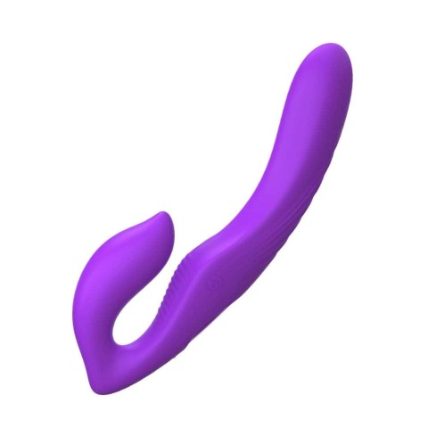 Strap On Dublu, Vibrator Strap-on Ultimate Strapless, Lila, pasiune.ro