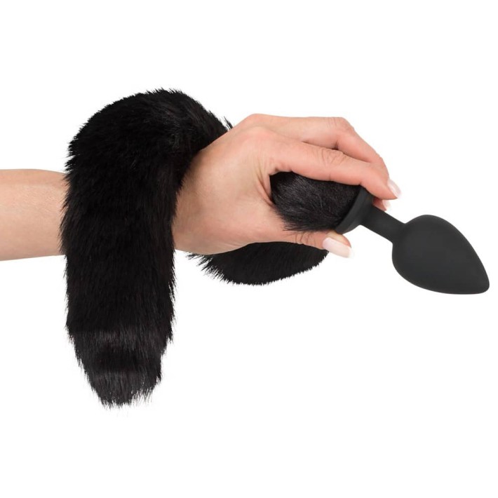 Set Pet Play Dop Anal Si Urechiuse Cu Blanita, Negru 2