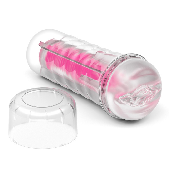 Masturbator Fantezie Fosforescent Lumino Play, Roz, 21.5 Cm 11