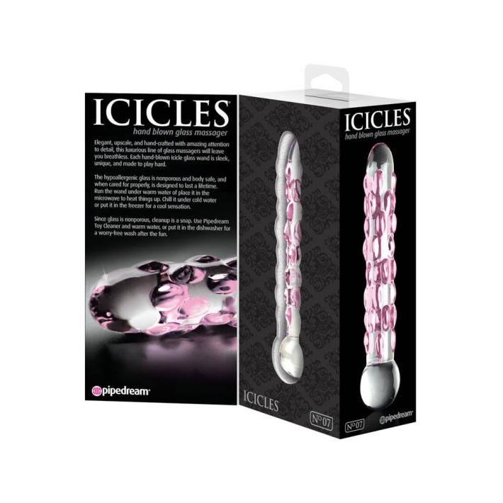 Dildo Clasic Din Sticla Icicles No. 07 3