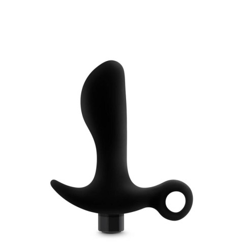 Jucarii Barbati, Vibrator Anal Adventures Prostate Massager 01, Negru, 10.5 Cm, pasiune.ro