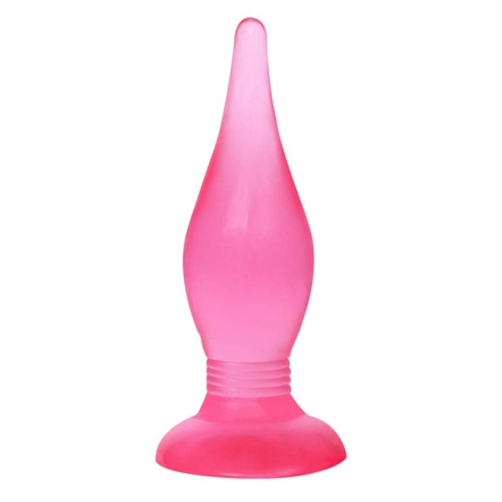 Dop Anal Clasic Jelly Lybaile, Roz, 14 Cm 3