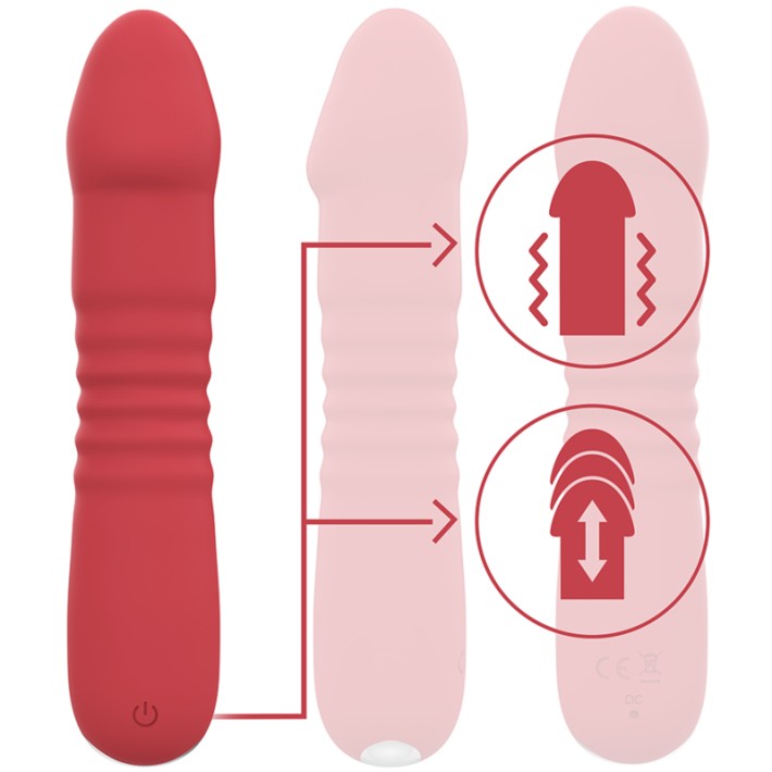 Vibrator Extensibil Intense June Rosu 3