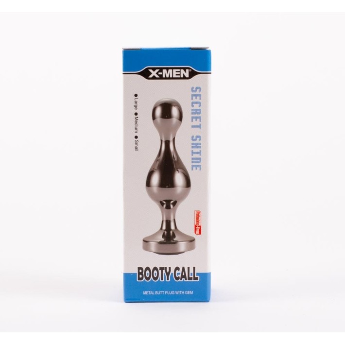 Dop Anal Cu Bijuterie Secret Shine Booty Call M Iii, Negru Metalic, 11 Cm 5