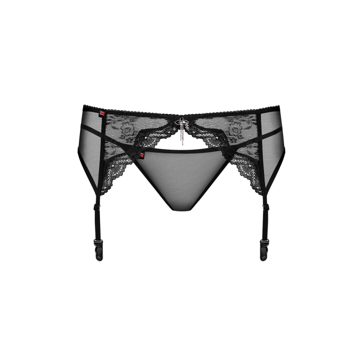Charms Garter Belt & Thong Black  S/m 2xl, L/xl, S-m 5